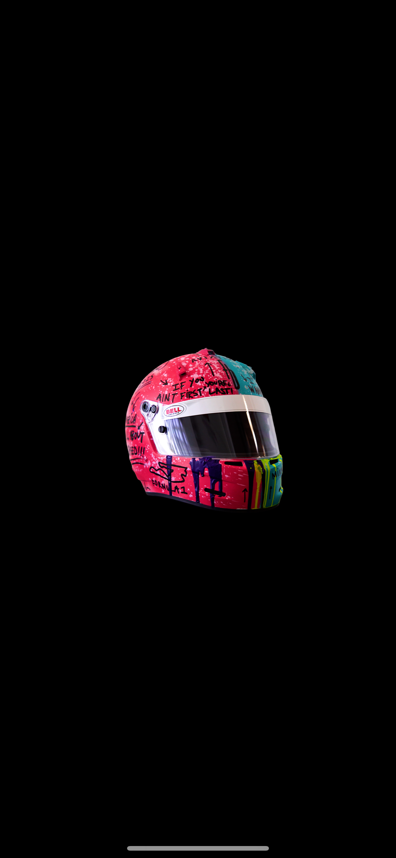 F1 Miami Hand Painted Race Helmet